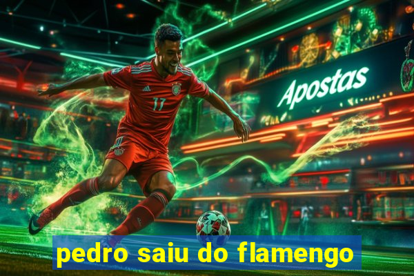 pedro saiu do flamengo