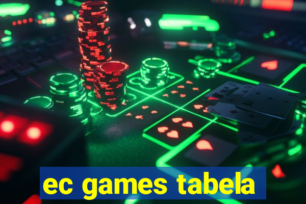 ec games tabela