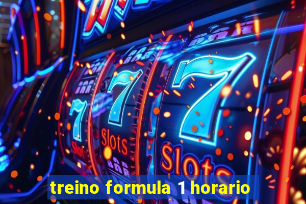 treino formula 1 horario