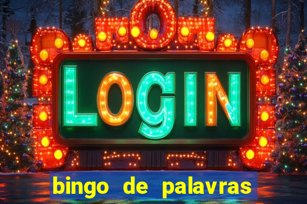 bingo de palavras 3 ano