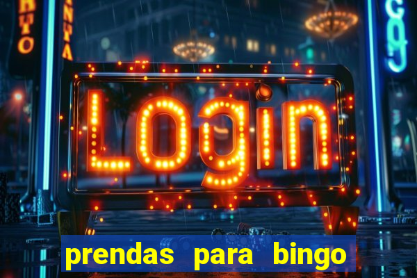 prendas para bingo de natal