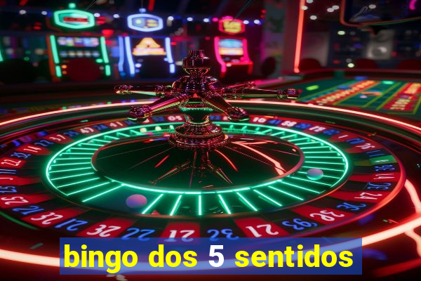 bingo dos 5 sentidos