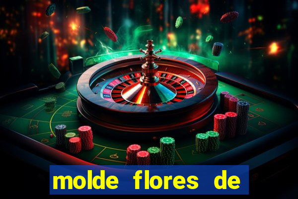 molde flores de papel para imprimir