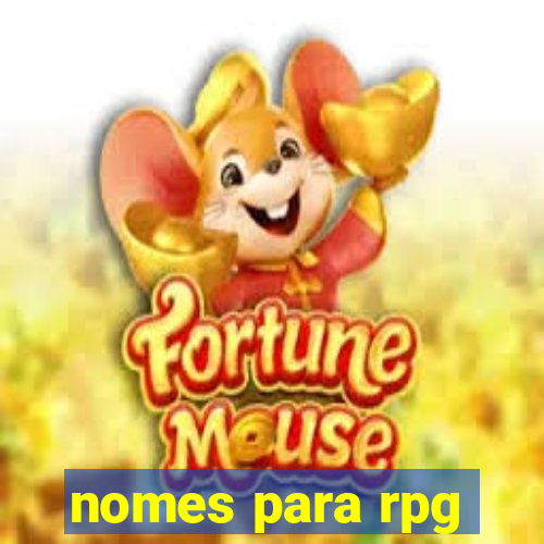 nomes para rpg