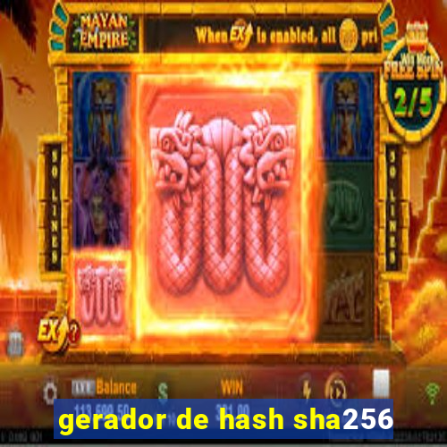 gerador de hash sha256