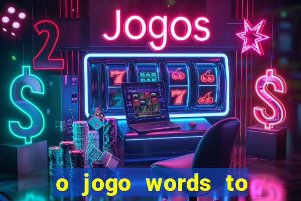 o jogo words to win paga mesmo