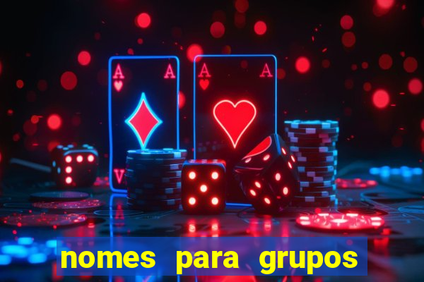 nomes para grupos de loteria no zap