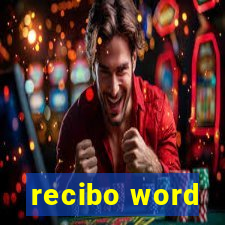 recibo word