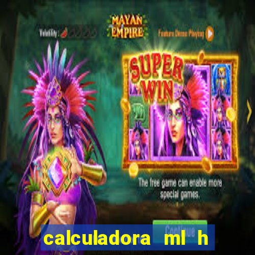 calculadora ml h para mcg kg min