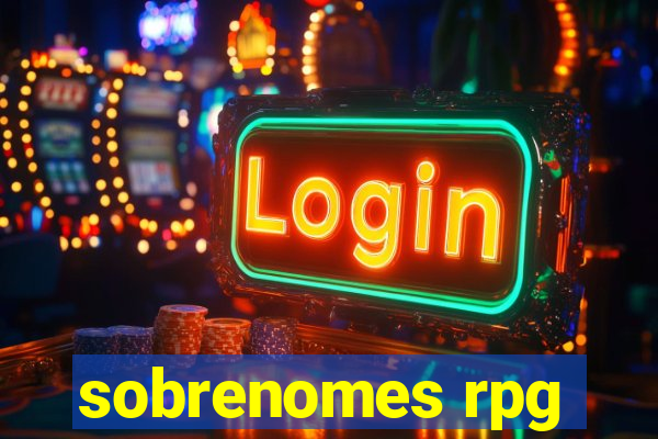 sobrenomes rpg