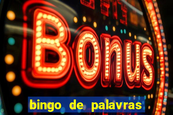 bingo de palavras cha de bebe