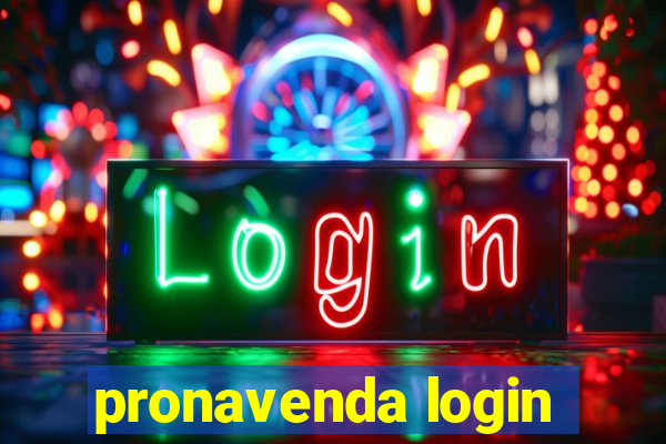 pronavenda login