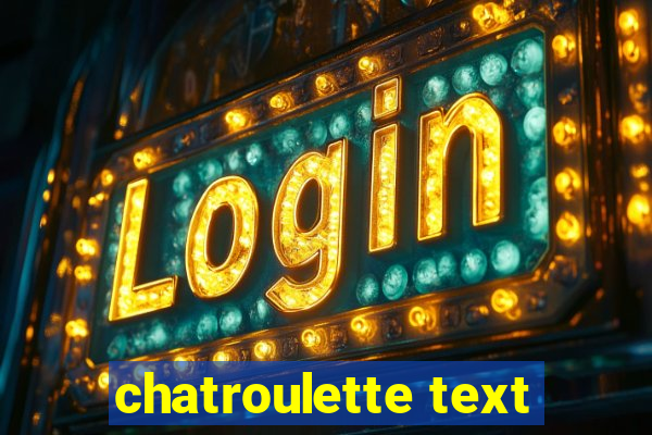 chatroulette text