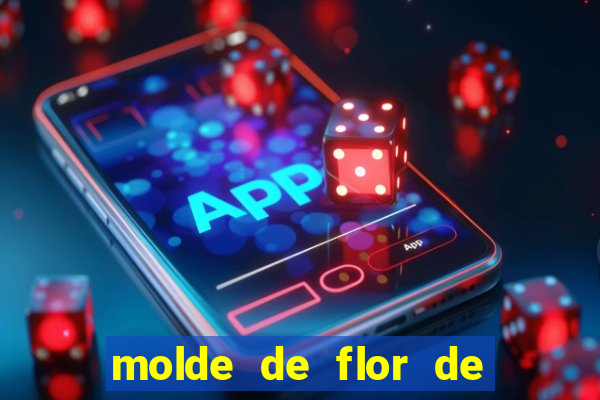 molde de flor de eva grande para imprimir