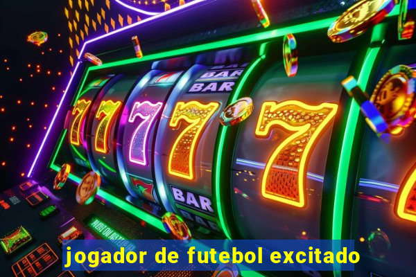 jogador de futebol excitado