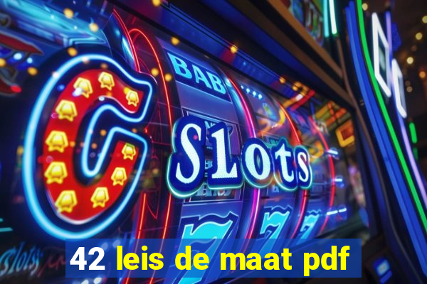 42 leis de maat pdf