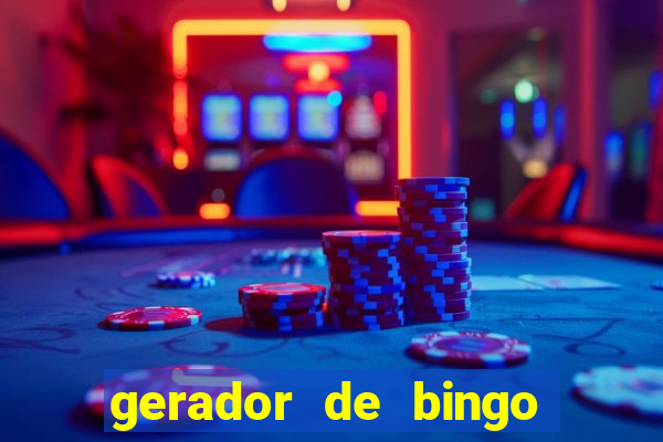 gerador de bingo de palavras