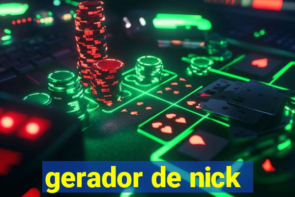 gerador de nick