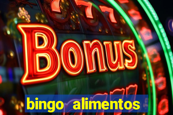 bingo alimentos para imprimir