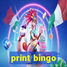 print bingo