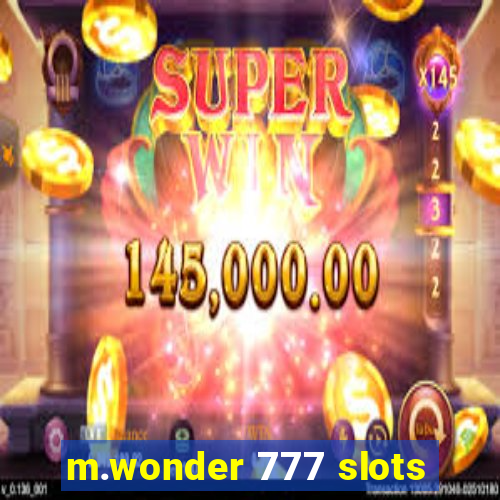 m.wonder 777 slots