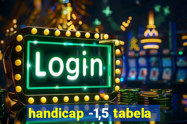 handicap -1,5 tabela