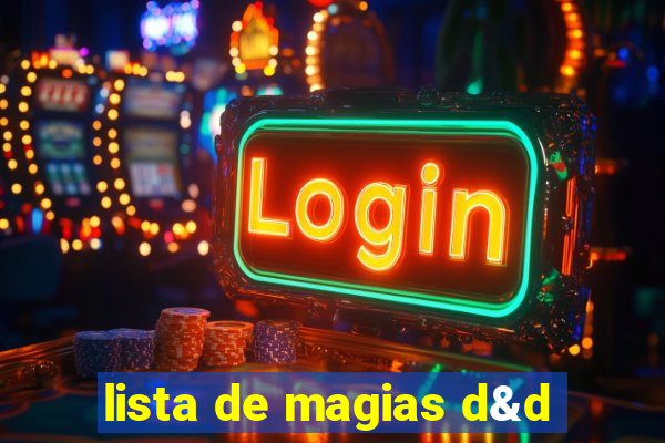 lista de magias d&d
